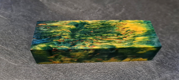 Preview: Stabilisierte Maserbirke grün-gelb limitierte Edition (10GGB)
